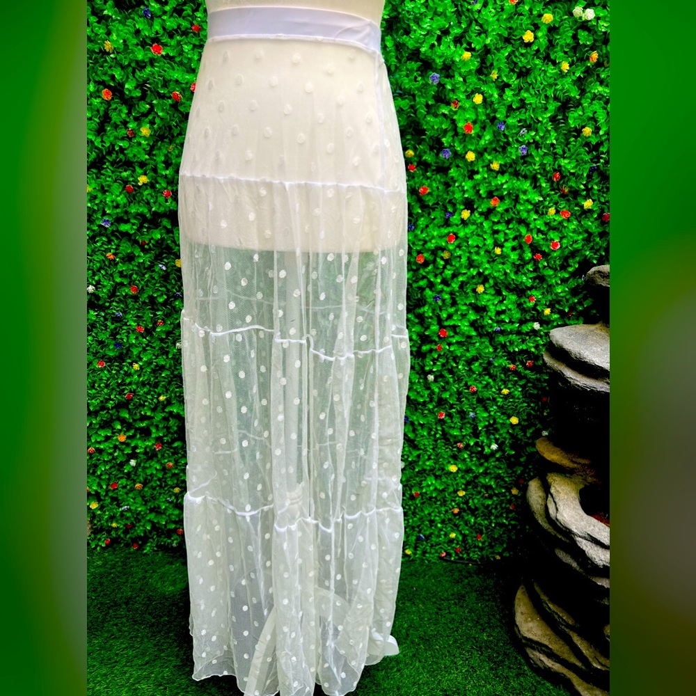 Shein Polka Mesh Skirt